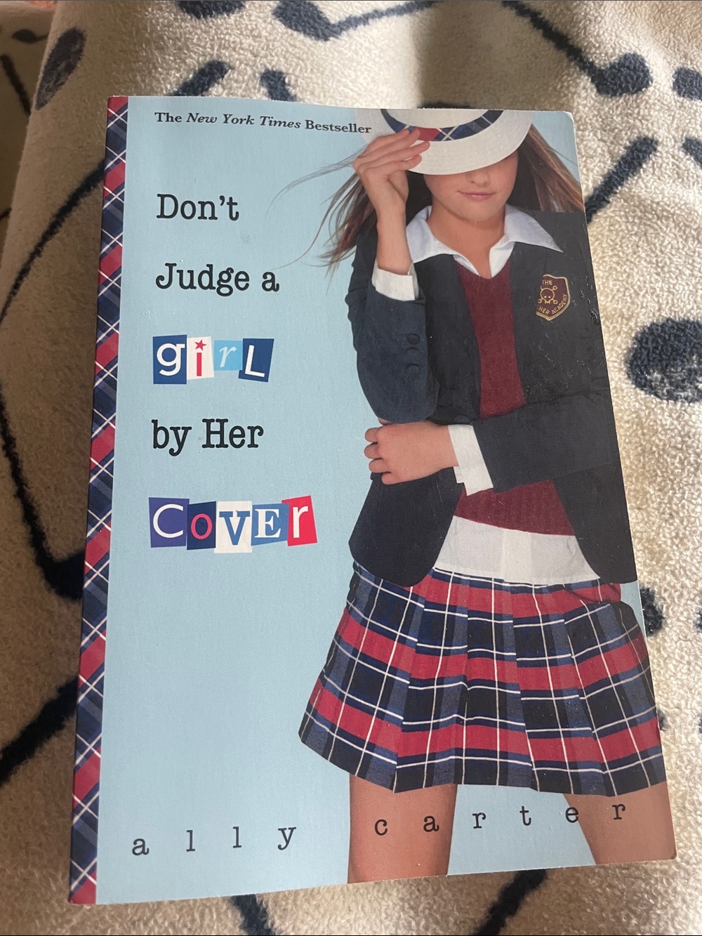 Don't Judge a Girl by Her Cover - Blue and Red Book Cover